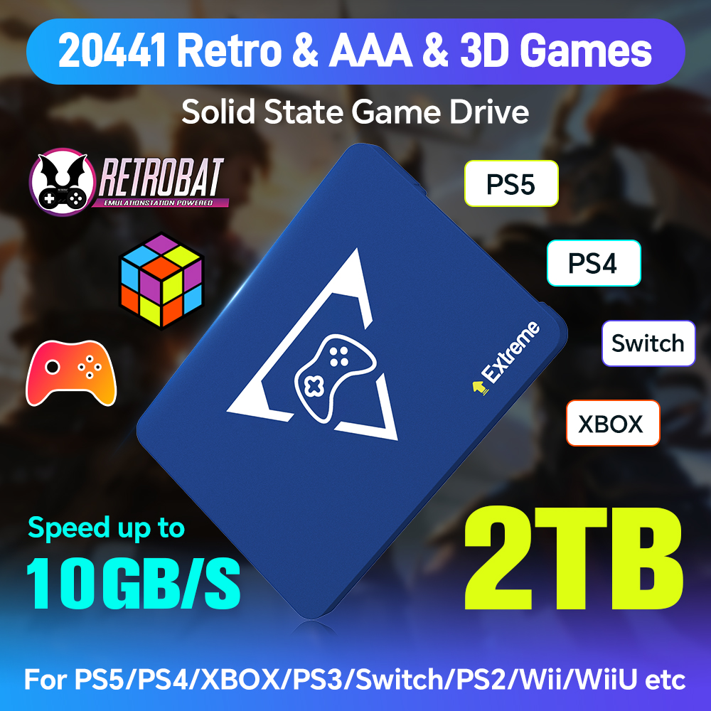 Retro Gaming Xbox - New 2TB Play Zone Game SSD