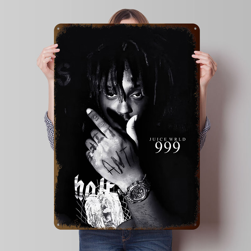 Retro Poster Gaming - Juice Wrld 999 Tinplate Posters Customizable