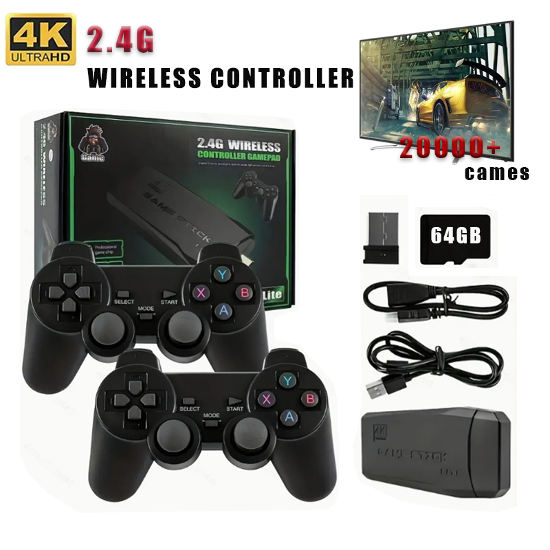 Retro Gaming Kiosk - Wireless Video Game Stick 2.4G Dual