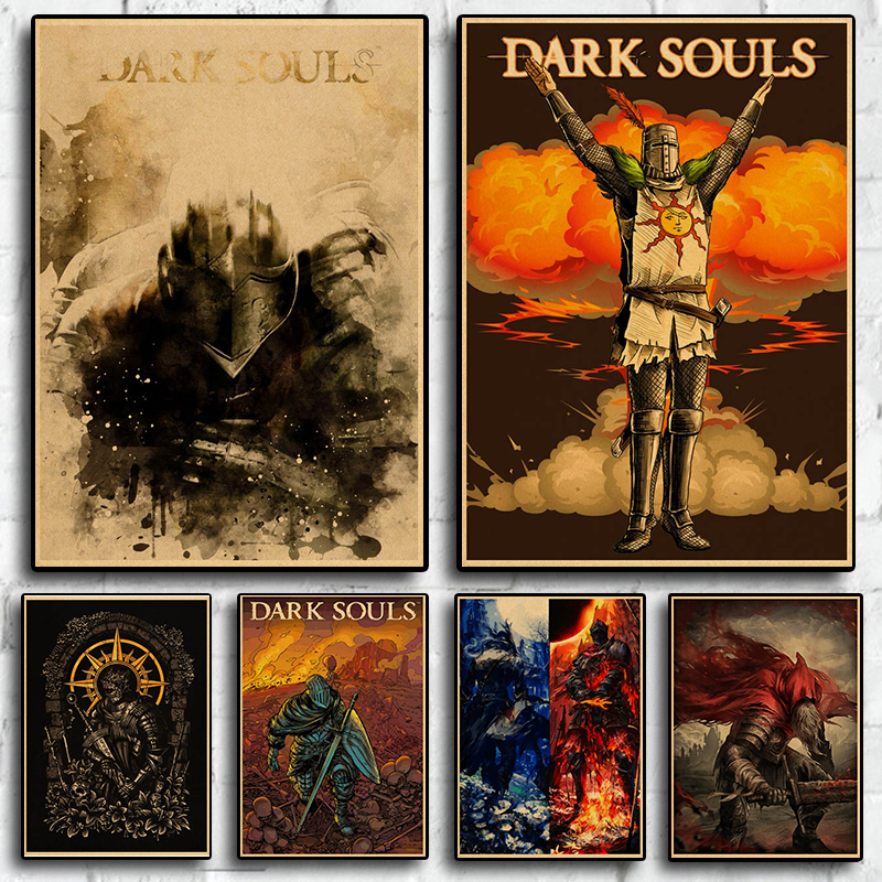 Retro Poster Gaming - Classic Game Poster Dark Souls 3