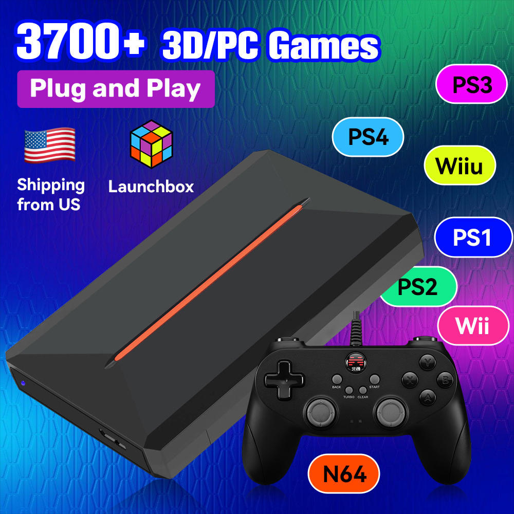 Retro Gaming Kiosk - Launchbox OS 500GB Portable Gaming HDD