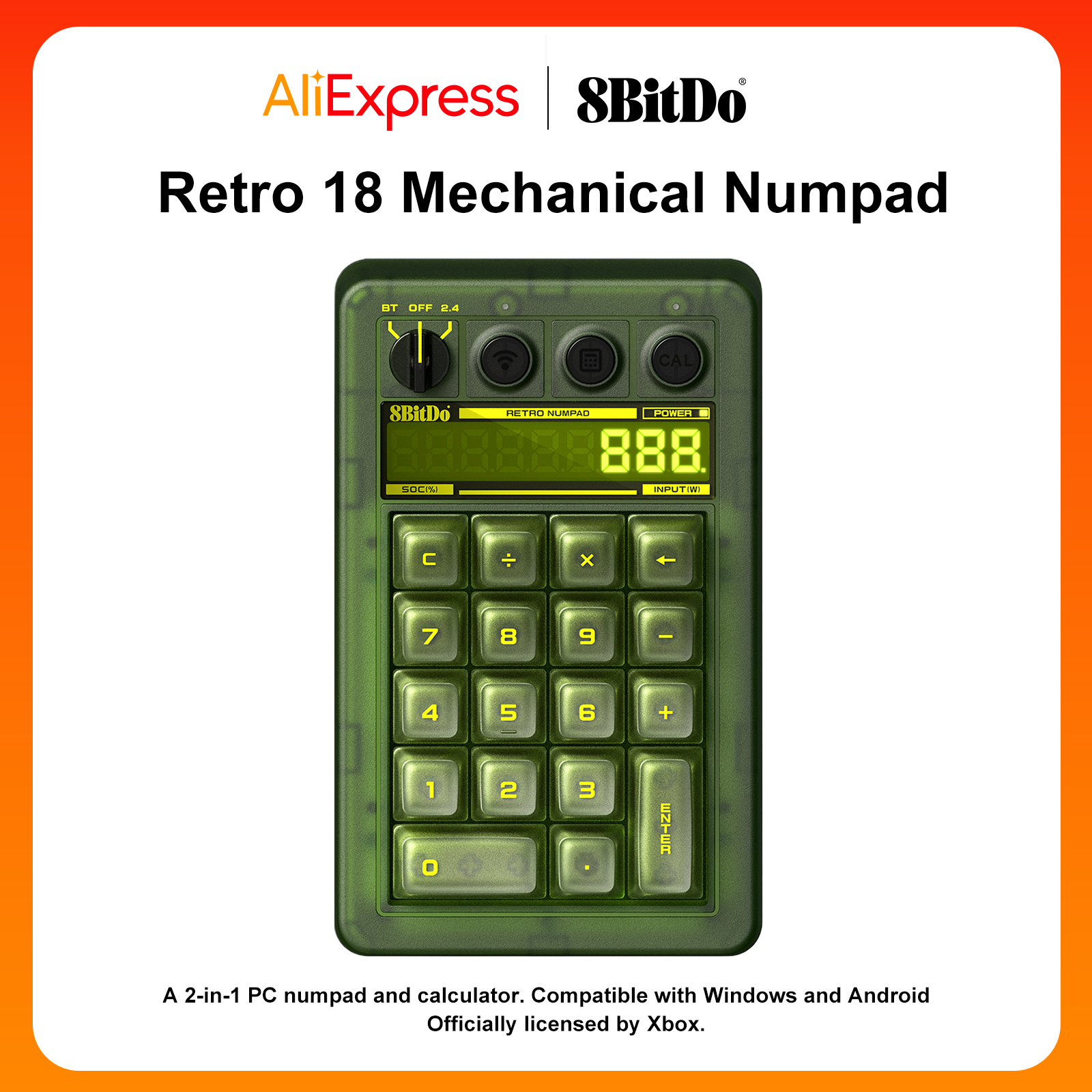 8BitDo Retro 18 Mechanical Num - Retro Gaming Windows ulasan dan harga