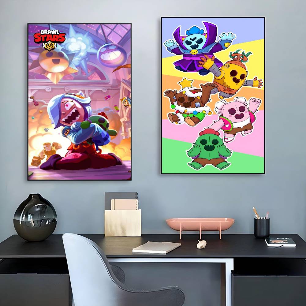Anime Game Brawl Stars Movie S - Retro Poster Gaming ulasan dan harga