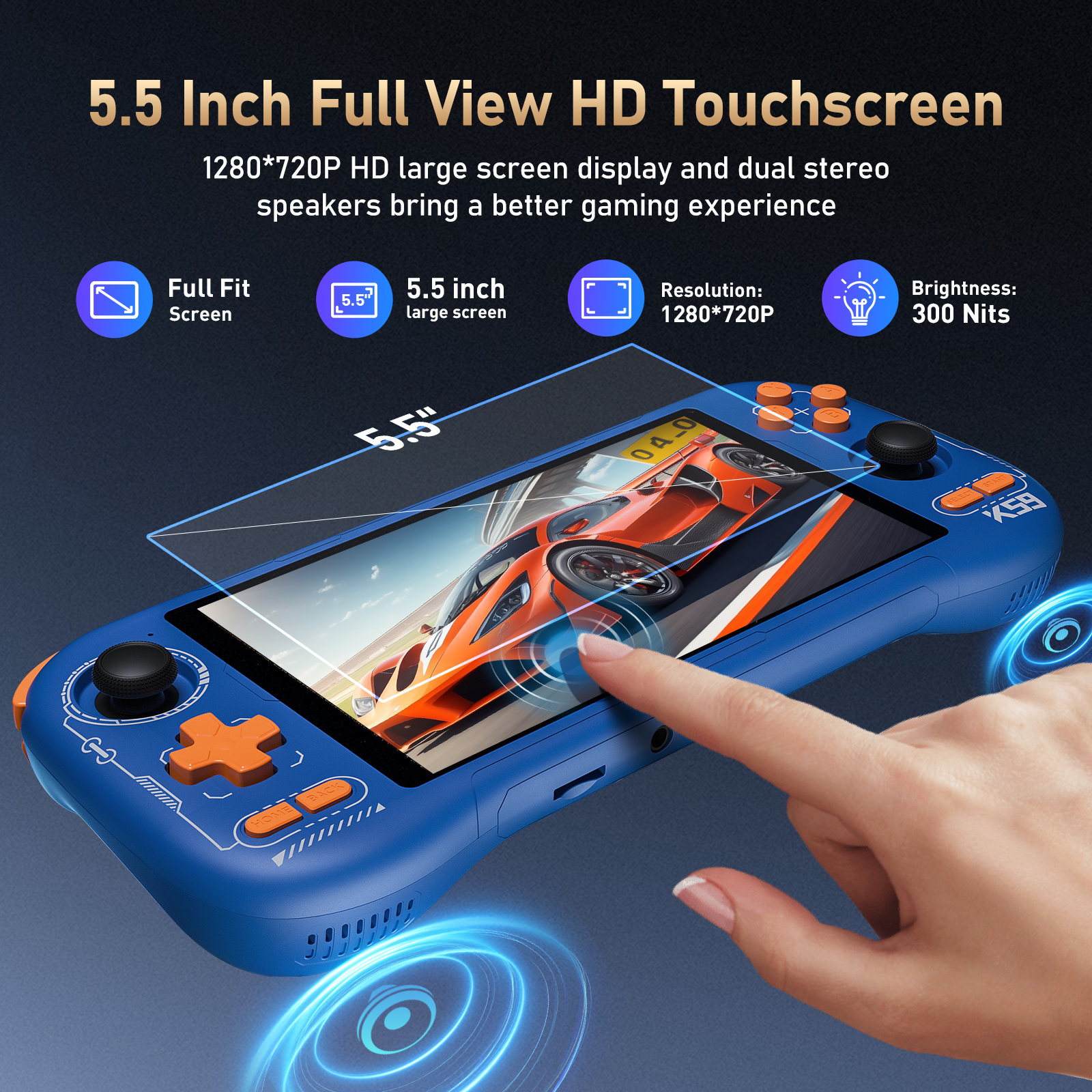 K59 Pro Android 14 Handheld Ga - Retro Gaming Upscaler ulasan dan harga