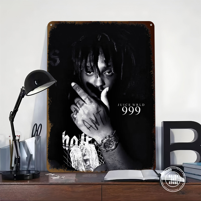 Juice Wrld 999 Tinplate Poster - Retro Poster Gaming ulasan dan harga