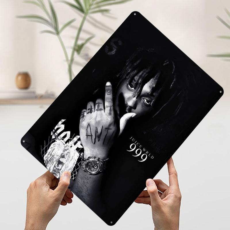 Juice Wrld 999 Tinplate Poster - Retro Poster Gaming ulasan dan harga