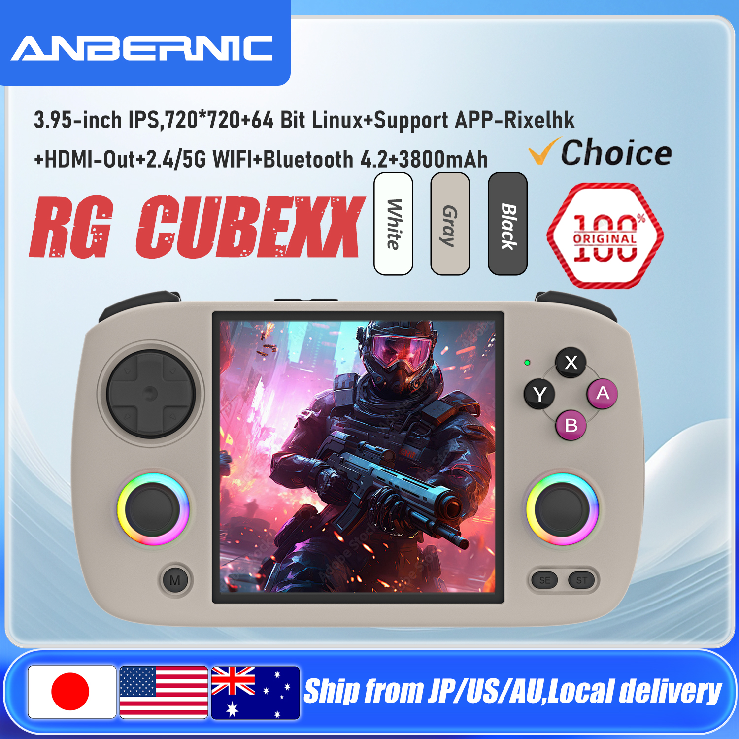 ANBERNIC RG CubeXX Handheld Ga - Retro Gaming Upscaler ulasan dan harga
