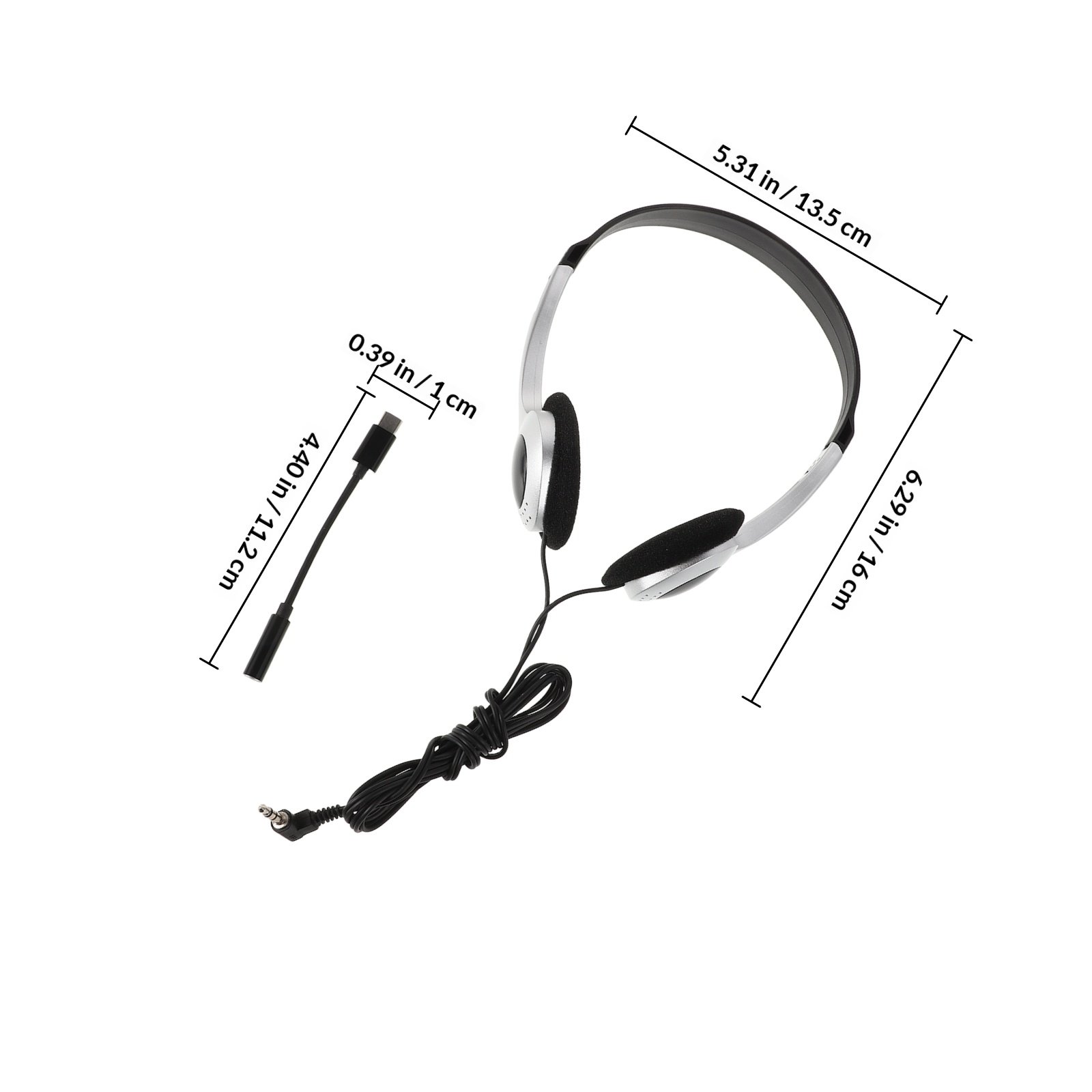 Retro Silver on Ear Headphones - Retro Gaming On Phone ulasan dan harga