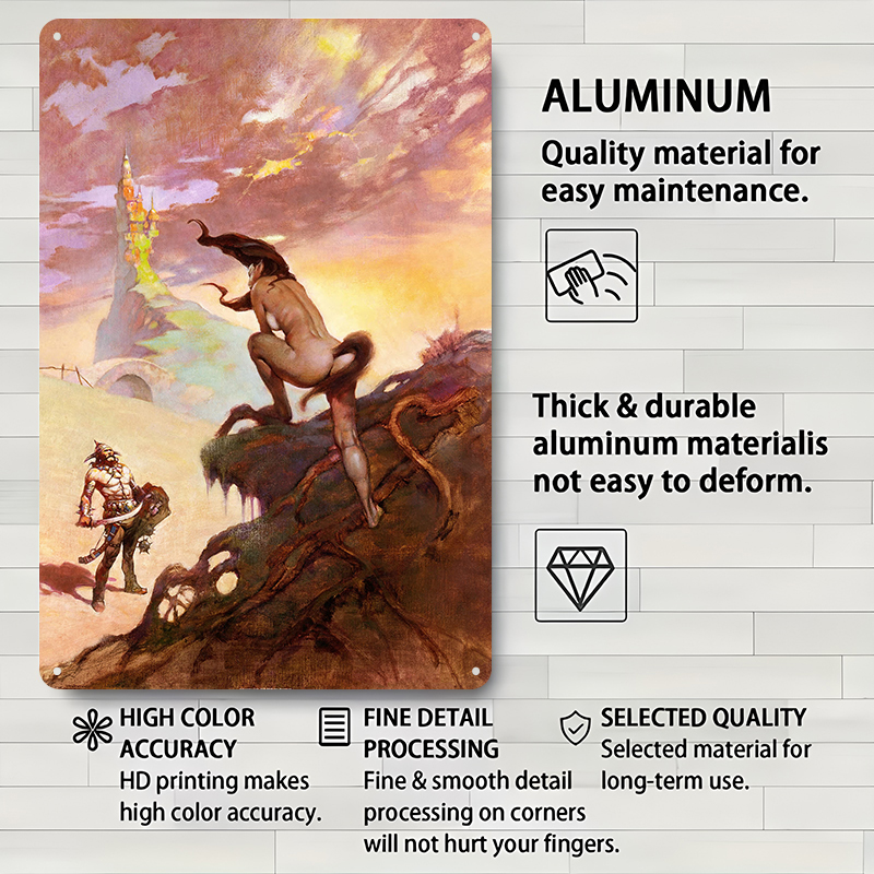 Frank Frazetta Metal Posters C - Retro Poster Gaming ulasan dan harga