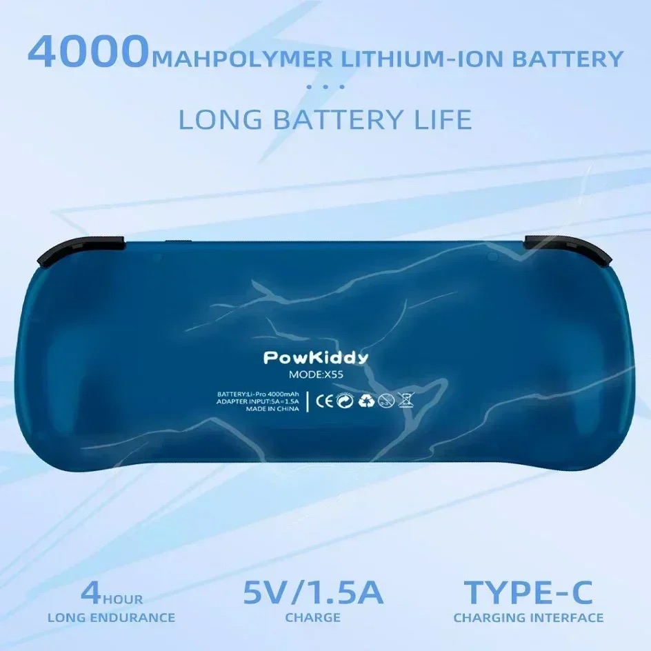 POWKIDDY X55 Handheld Game Con - Retro Gaming Upscaler ulasan dan harga