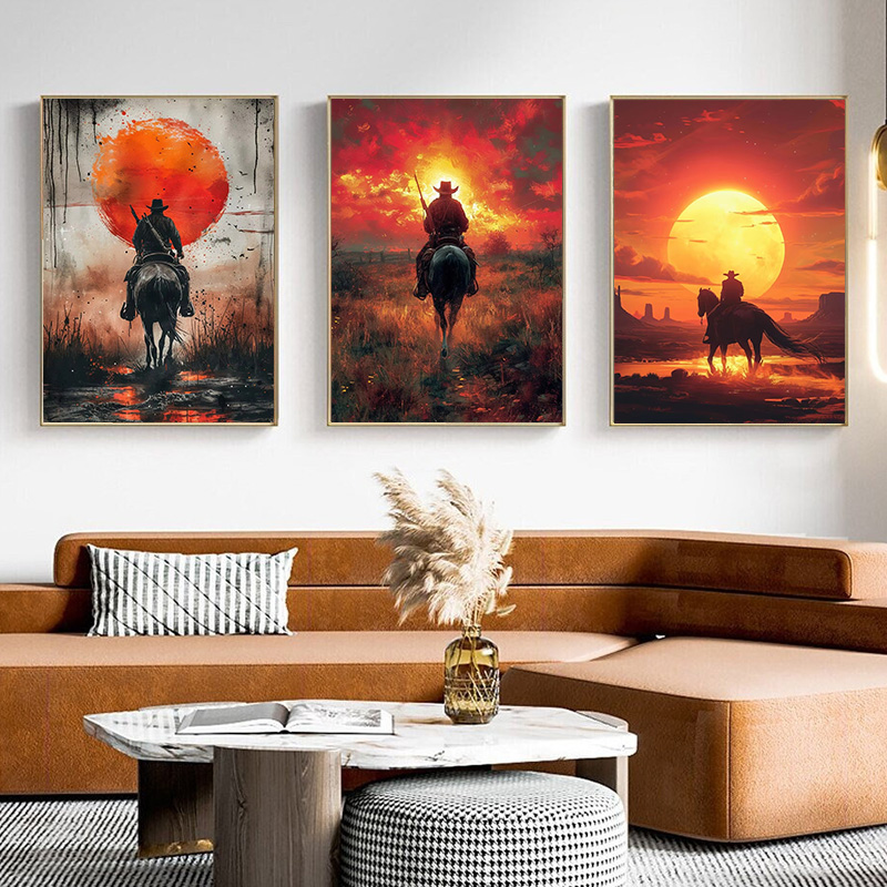 Classic Retro Game Cowboy Char - Retro Poster Gaming ulasan dan harga