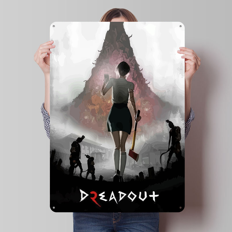 DreadOut Game Cover Art Poster - Retro Poster Gaming ulasan dan harga