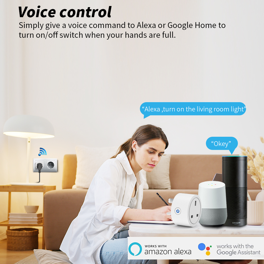 Tuya Smart Plug UK, WiFi Zigbe - Crt Monitor Stand ulasan dan harga