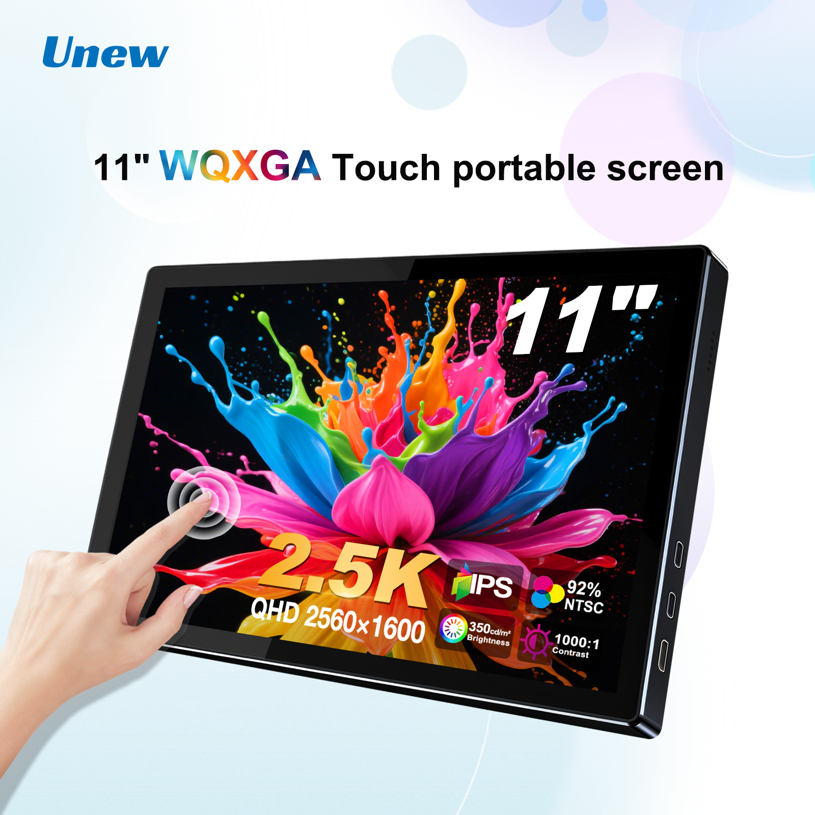 Unew 11 inch Portable Touch Mo - Crt Monitor Stand ulasan dan harga