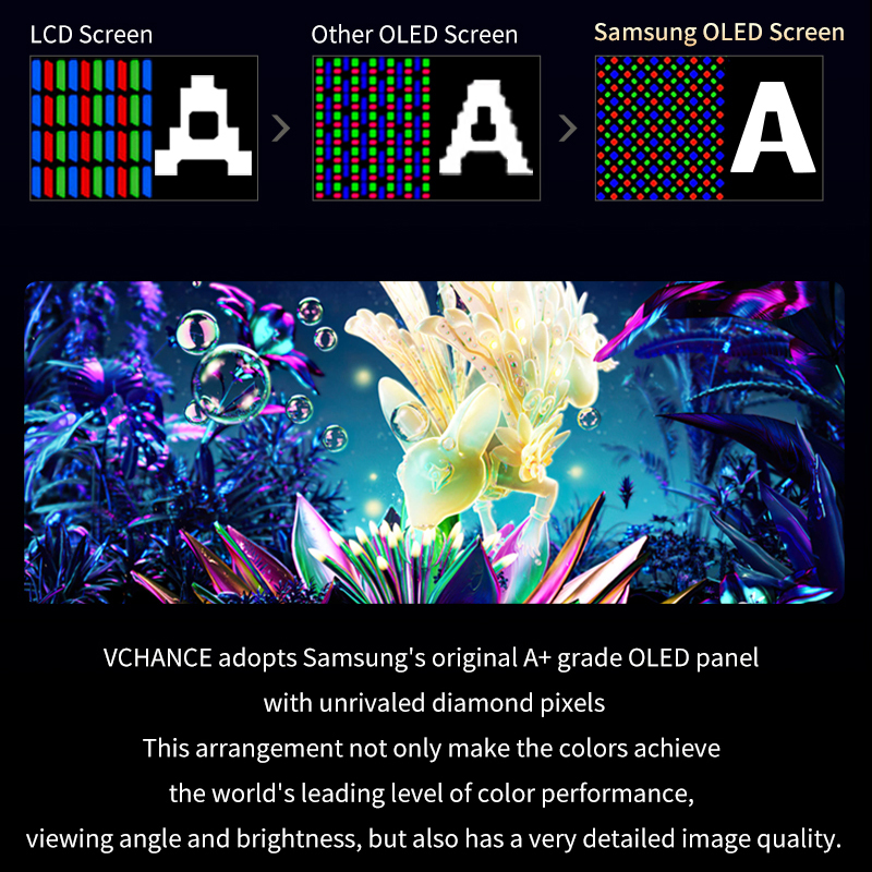 VCHANCE 13.3'' OLED Portable M - Crt Monitor Stand ulasan dan harga