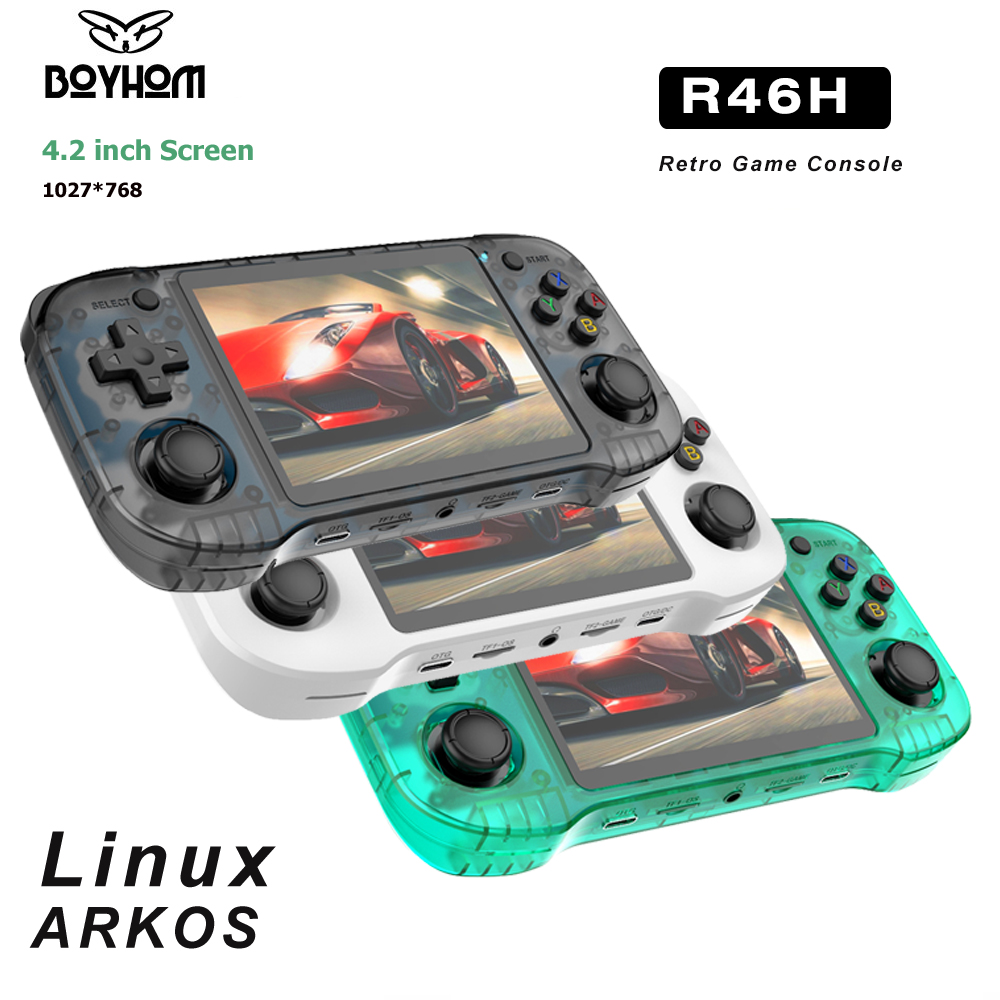 BOYHOM R46H NEW 4.2inch IPS HD - Retro Gaming On Linux ulasan dan harga