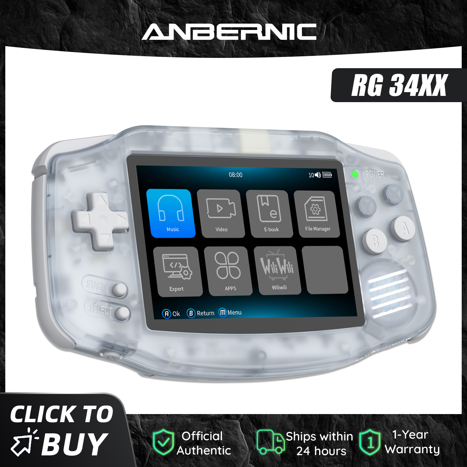 Anbernic NEW RG34XX Retro Game - Retro Gaming Tv Box ulasan dan harga