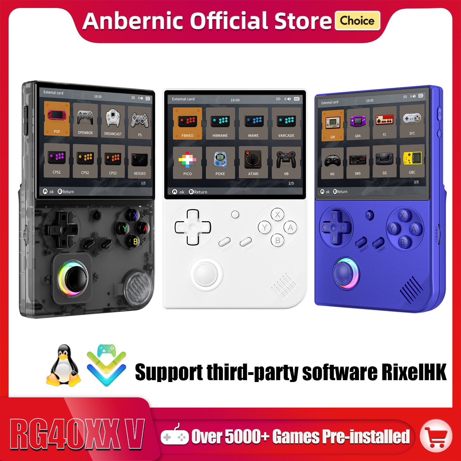 Anbernic RG 40XXV 64 Bit Linux - Retro Gaming Upscaler ulasan dan harga