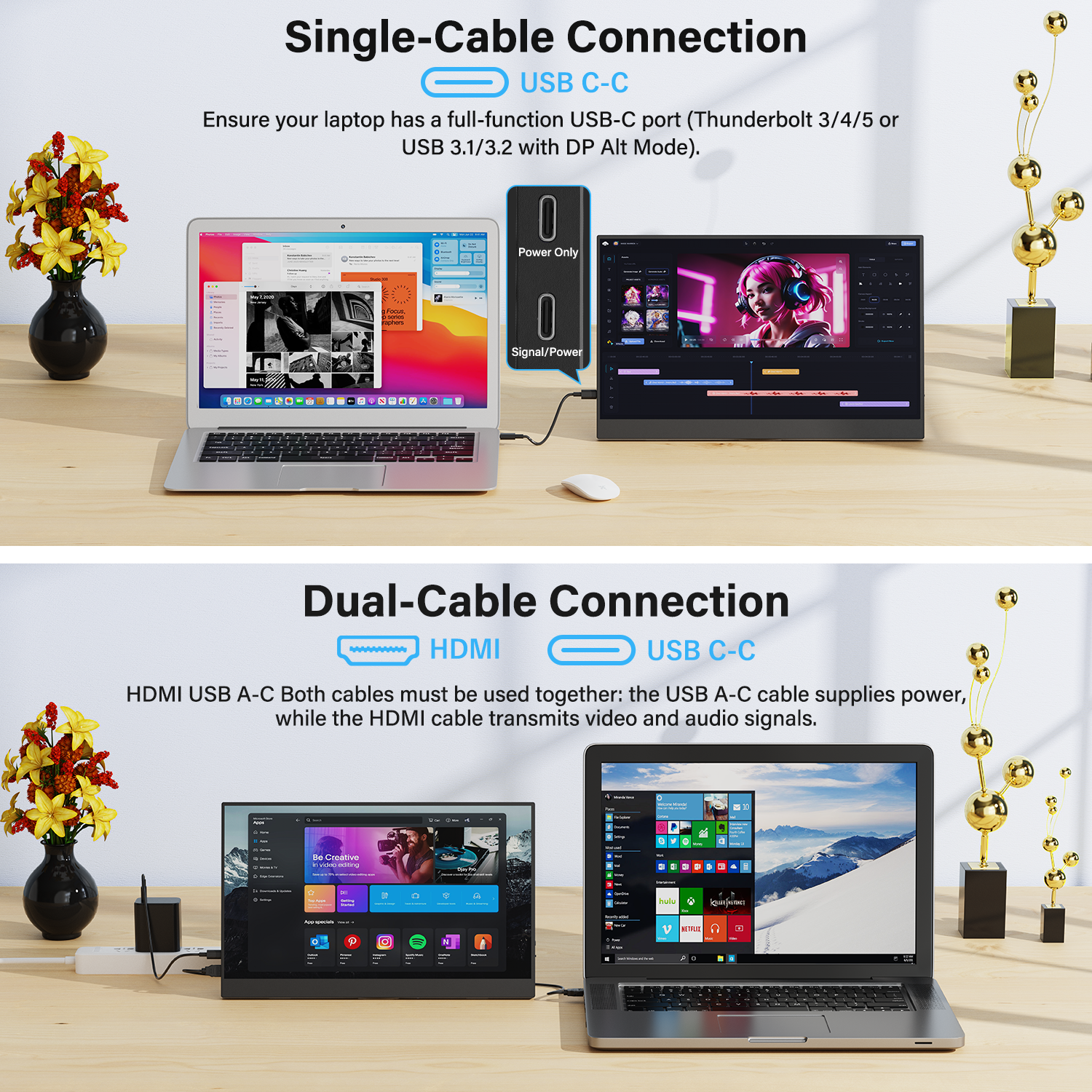 Amoudo 15.6 Inch Portable Moni - Crt Monitor Stand ulasan dan harga