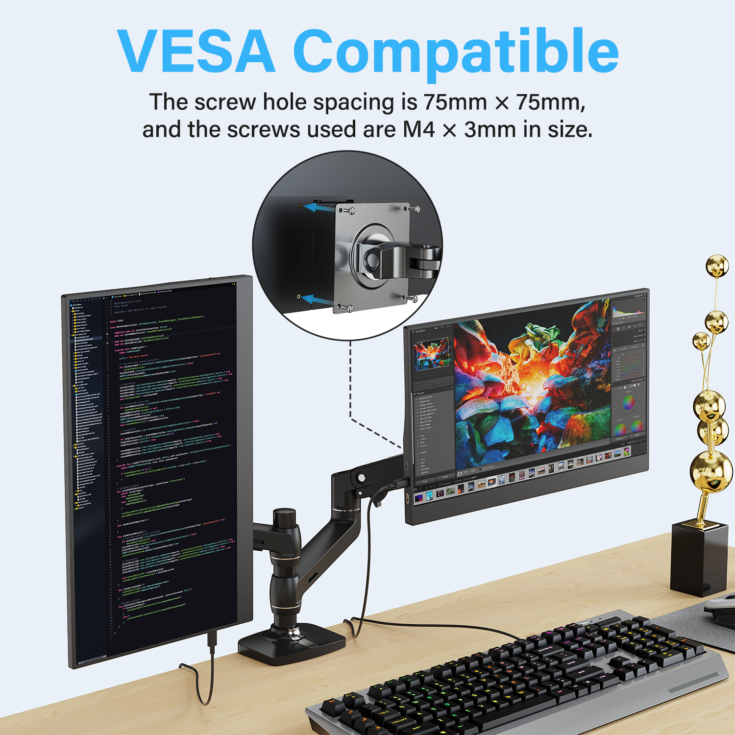 Amoudo 15.6 Inch Portable Moni - Crt Monitor Stand ulasan dan harga