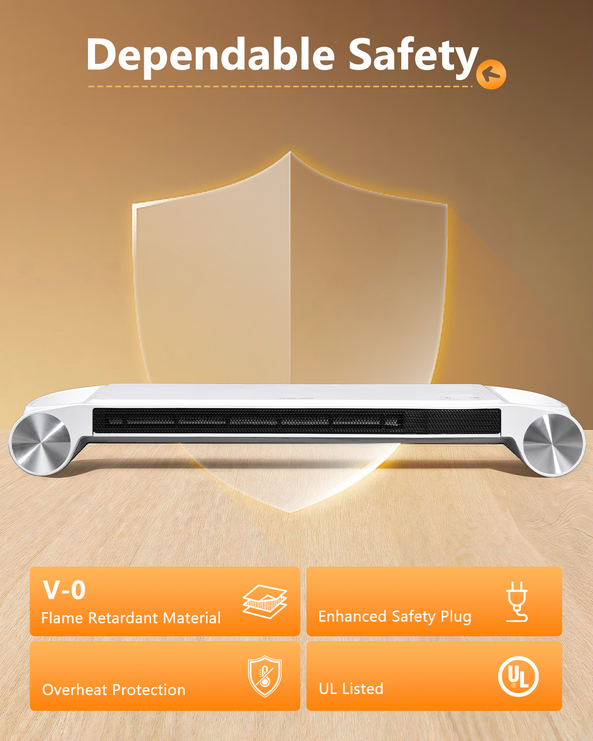 Eary 330W Desktop Space Heater - Crt Monitor Stand ulasan dan harga