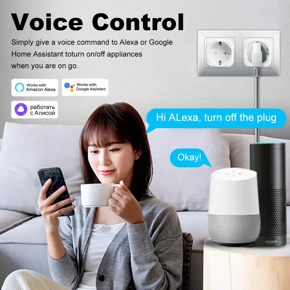 20A AC100-240V Wifi Smart Plug - Crt Monitor Stand ulasan dan harga
