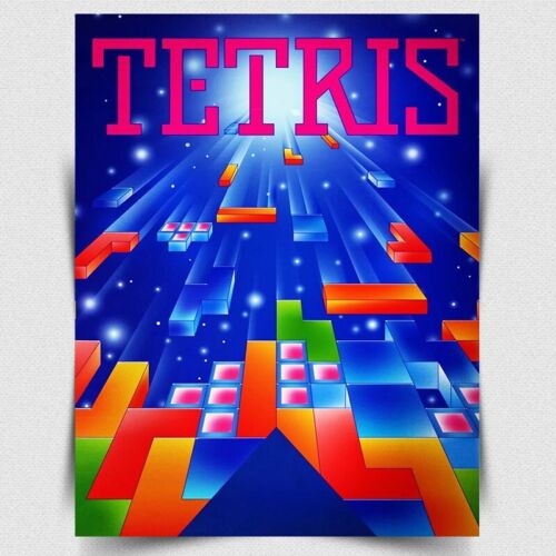 TETRIS METAL SIGN PLAQUE - Ret - Gaming Retro Arcade ulasan dan harga