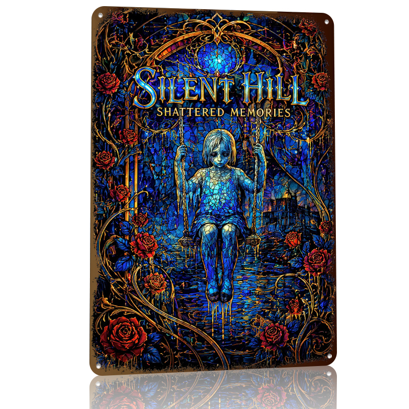 Silent Hill Shattered Memories - Retro Poster Gaming ulasan dan harga
