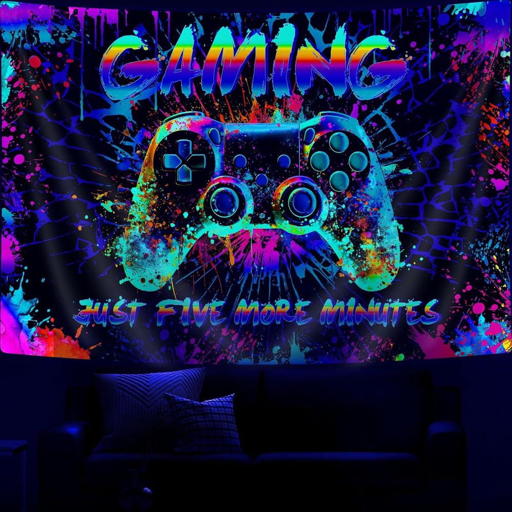 Cool Gaming Graffiti Tapestry  - Retro Gaming Videos ulasan dan harga