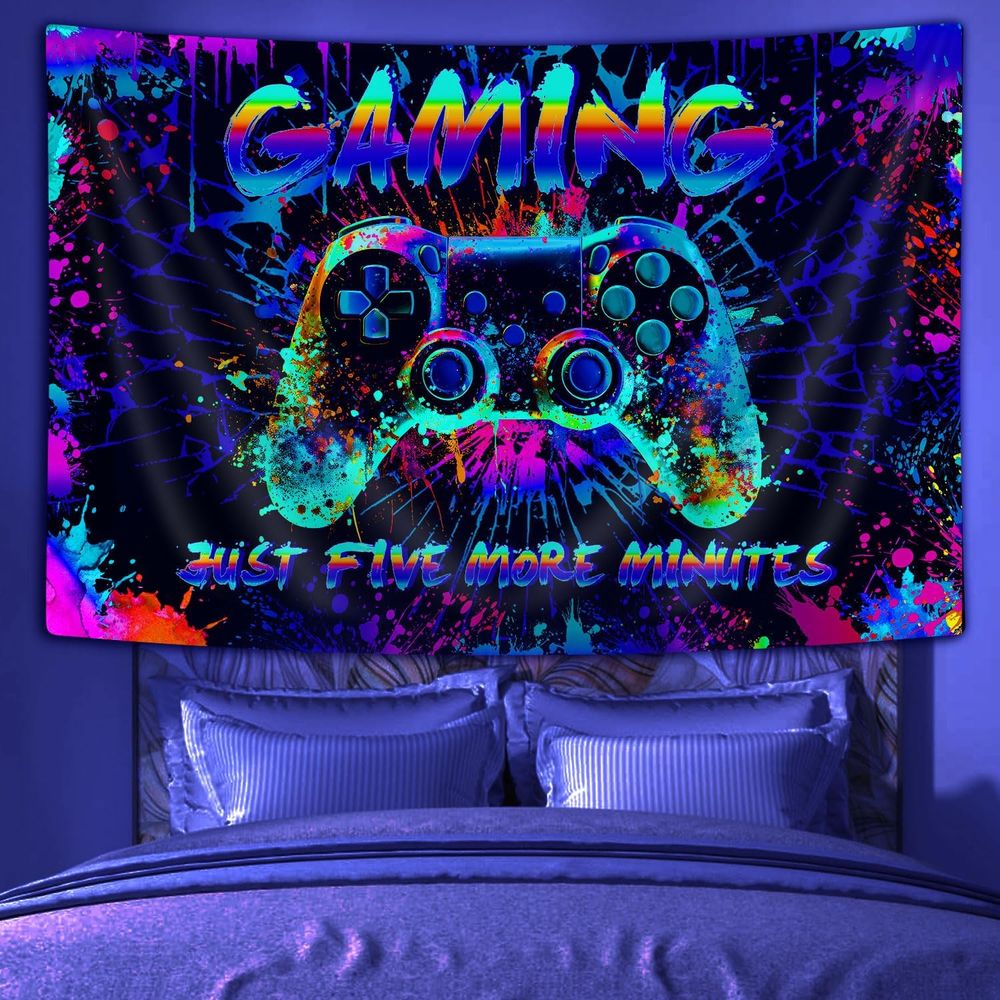 Cool Gaming Graffiti Tapestry  - Retro Gaming Videos ulasan dan harga