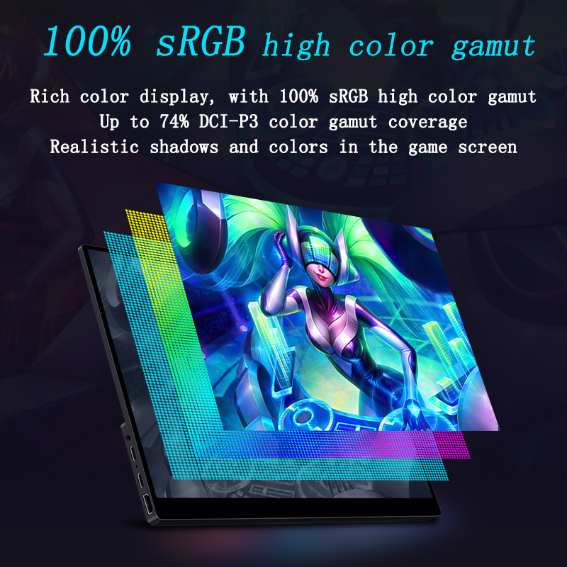 VCHANCE 17.3'' 2K Portable Gam - Crt Monitor Stand ulasan dan harga